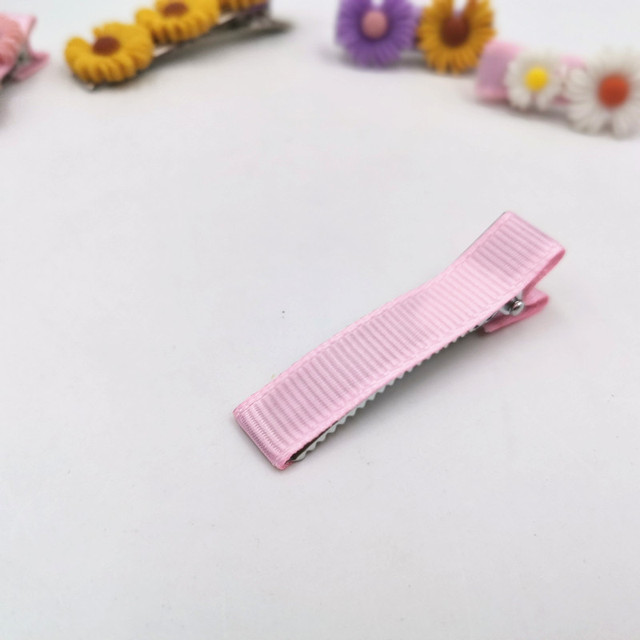 Fabric Covered Hair Clips 5/3.5cm Hairpin Base Diy Baby Kid Girls Bow Hairpins Setting for Jewelry Making Hair Accessories