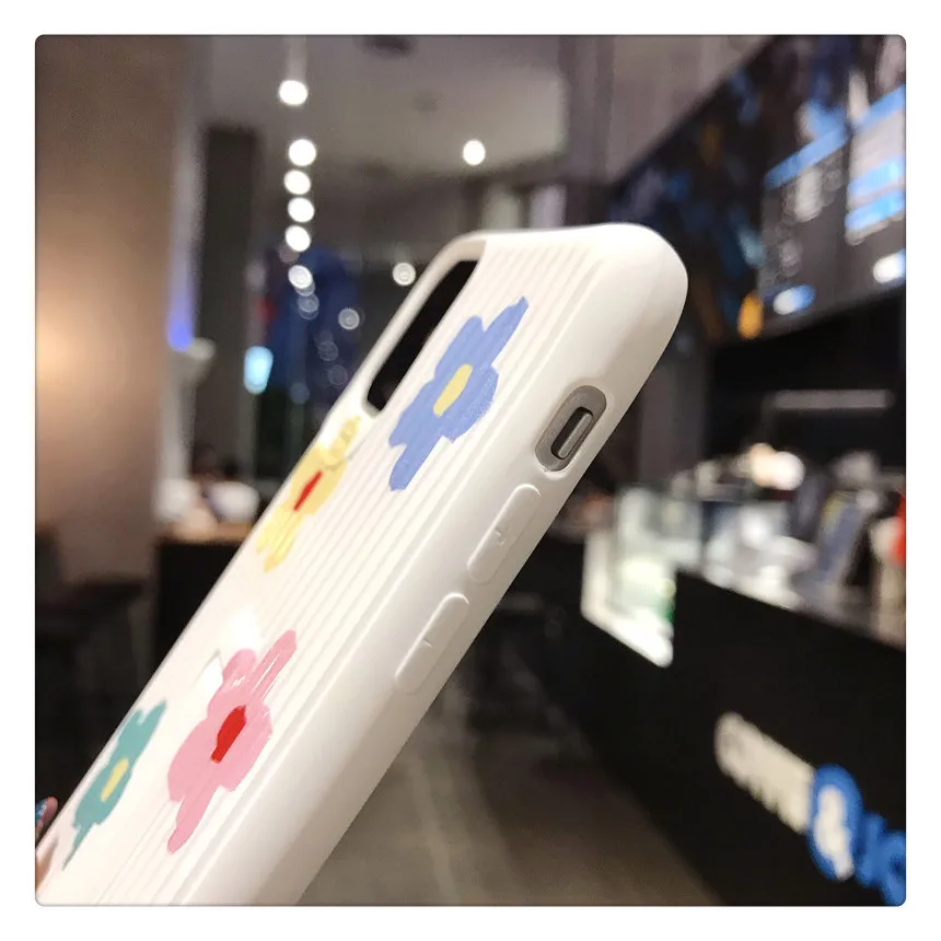 Для iPhone 11 pro max/XS Max flowers задняя крышка из закаленного стекла пленка для экрана iPhone X XR 7 8 6s Plus постельное белье держатель 8plus
