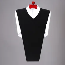 Новинка, модный брендовый свитер без рукавов, Мужской пуловер, Приталенный джемпер, вязаный жилет с v-образным вырезом, зимняя повседневная одежда для мужчин