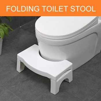 

Foldable Toilet Squatting Stool Non-slip Toilet Footstool Anti Constipation Stools Portable Step For Home Bathroom Dropshipping
