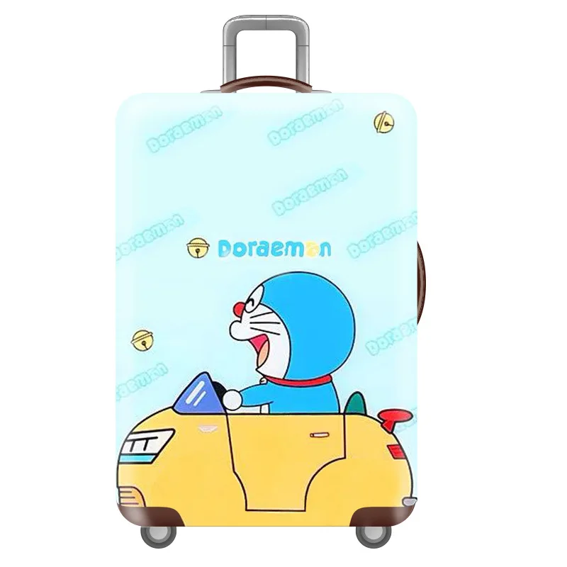 Цвет: желтый 1 шт. 1"-32" нобита ноби Doraemon эластичная Туристическая Сумка Чехол чемодан защитный чехол протектор - Цвет: Цвет: желтый