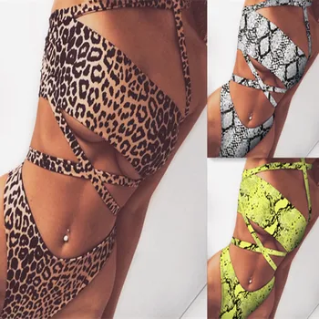 

Women Bikini Two Piece Sexy High Cut Braillian Bathing Swim Suit