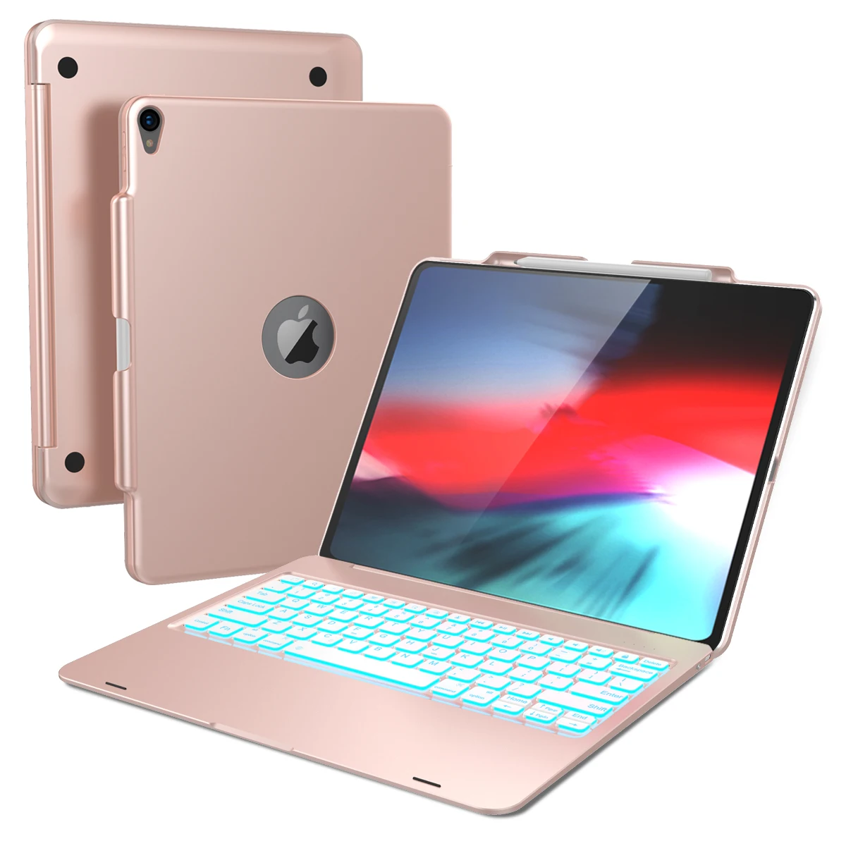 Чехол с клавиатурой США для iPad Pro 12,9, bluetooth-клавиатура, чехол для планшета, набор протекторов с 13 дюймовыми универсальными сумками для планшетов и ноутбуков