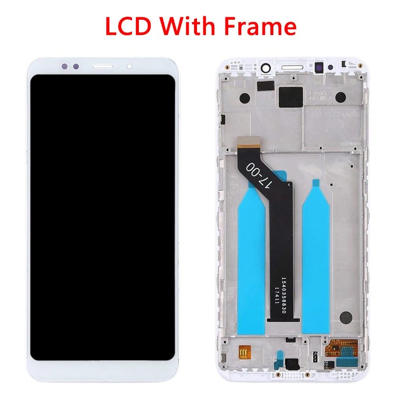 5,9" Рамка MIiddle для Xiaomi Redmi 5 Plus ЖК-дисплей сенсорный экран в сборе с рамкой Замена для Redmi 5 Plus lcd