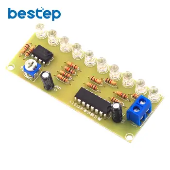 

NE555 CD4017 Light Water Flowing Light LED Module DIY Electronic Marquee Light DIY Kit White Running Flow LED Electronic DIY Kit