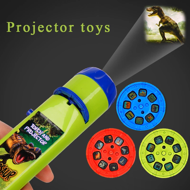 

Kid's Projector Mini Light Projector Flashlight Toy Boy Girl 24 Kind Of Pattern Dinosaurs Sea Animal Various Styles Of Projector