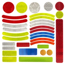 Bike Safety Stickers Night Bicycle Reflective Stickers Acrylic Self-Adhesive Cycling Decorative Anti-Collision Warning Strip