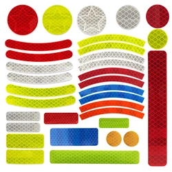 Bike Safety Stickers Night Bicycle Reflective Stickers Acrylic Self-Adhesive Cycling Decorative Anti-Collision Warning Strip