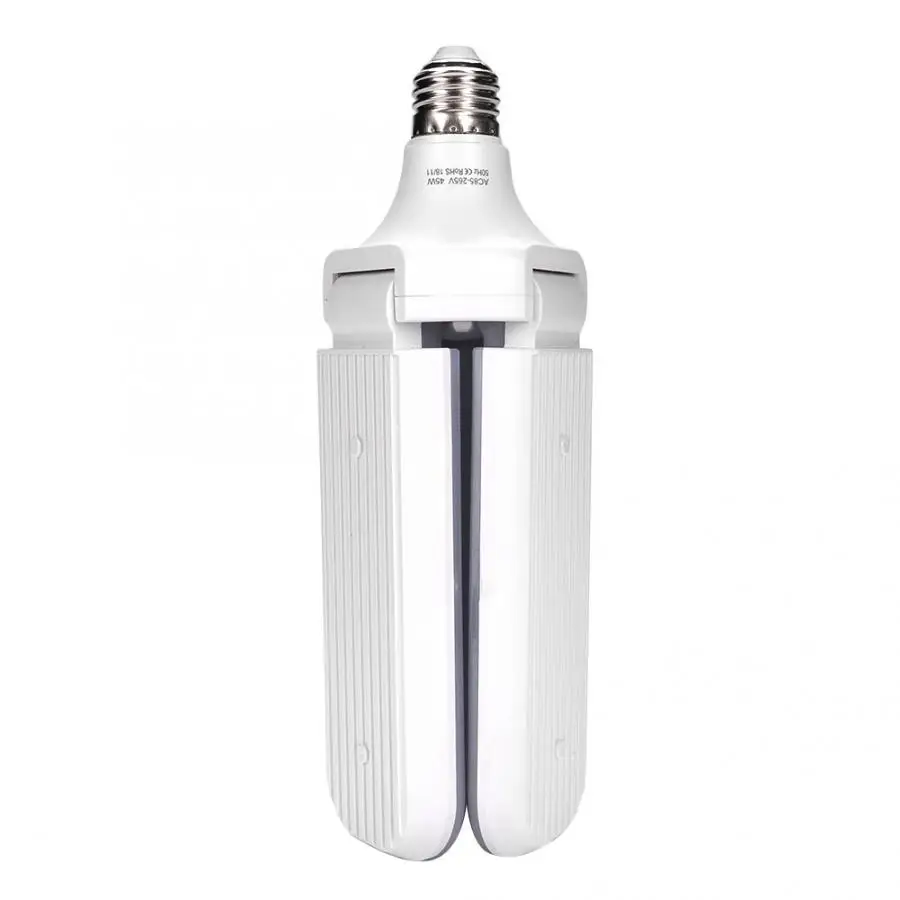 45 Вт E27 супер яркий светодиодный подвесной потолочный светильник складной Вентилятор лезвие лампа домашняя энергосберегающая