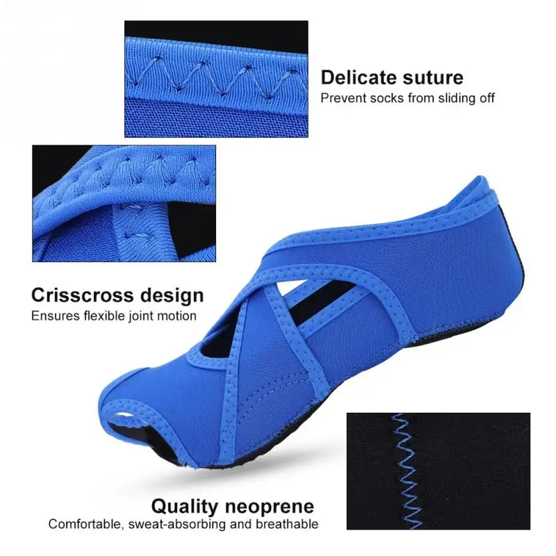 Men Women Socks Half Toe Non Slip Ladies Massage Sport Socks Half-fingers Neoprene Pilates Ballet Dancing