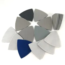 

5-50Pcs 90x90x90mm Triangle Back Velvet Sponge Sanding Disc Multifunction Sandpaper 300-3000 Grit Abrasive Tools For Polishing