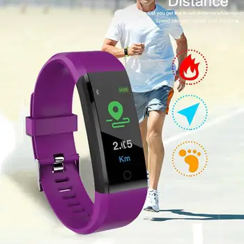 

Fitness Tracker Sports Intelligent Band with Heart Rate Sleep Tester Call Reminder Pedometer for Children Men Women