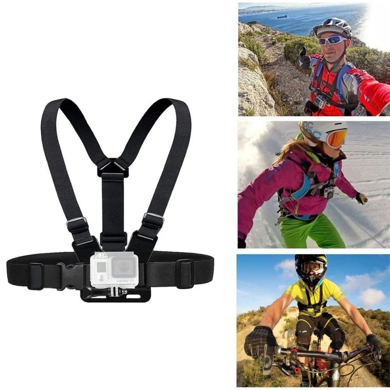 Skiing Cycling Diving Action Camera Shoulder Mount Holder Belt Chest Strap For GoPro Hero5/4/3/2 Sony Xiaomi Xiaoyi SJ