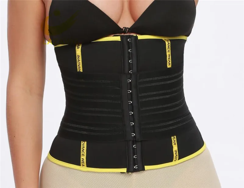 LAZAWG Hot Sweat Neoprene Belt Sauna Sweat Strap Waist Trainer Belt Tummy Control Cincher Body Shaper Slim Shapewear Workout Top