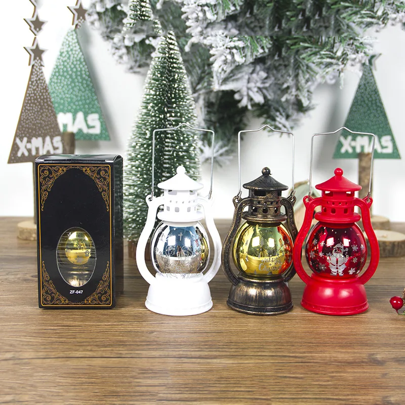 Рождественские украшения маленькая масляная лампа Винтажный стиль винтажный подвесной фонарь маленький домашний вечерние Ретро декоративный фонарик вечерние