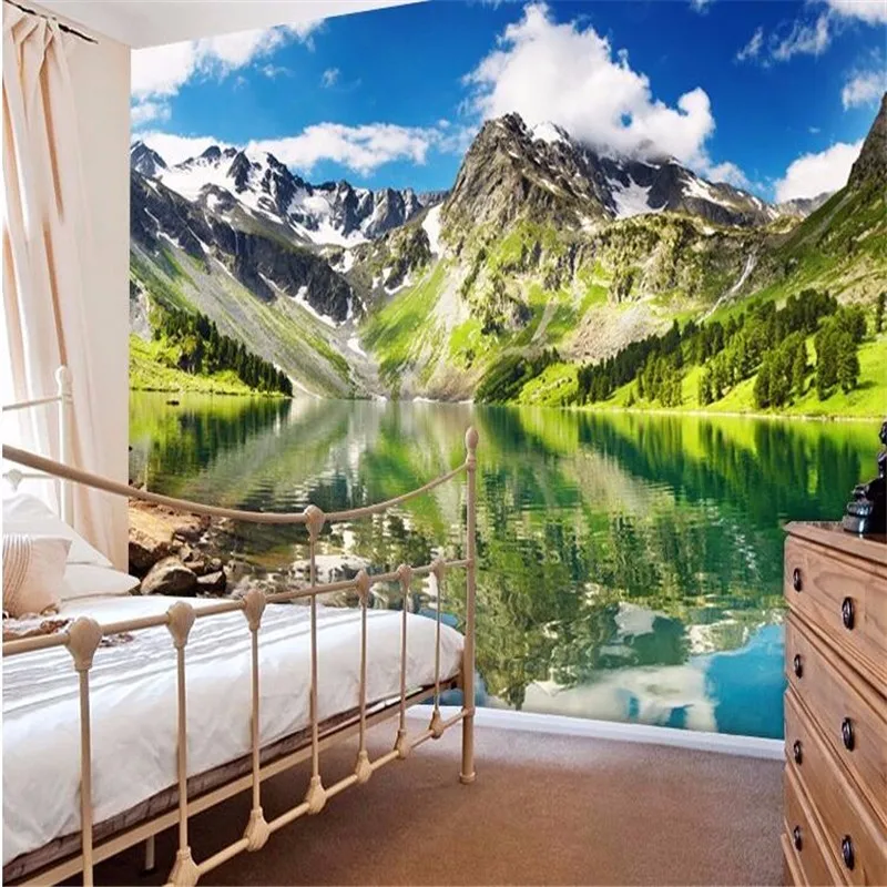 custom-photo-wall-mural-wallpaper-3d-Luxury-Quality-HD-Snow-Mountain-lake-mountains-natural-style-large (1)