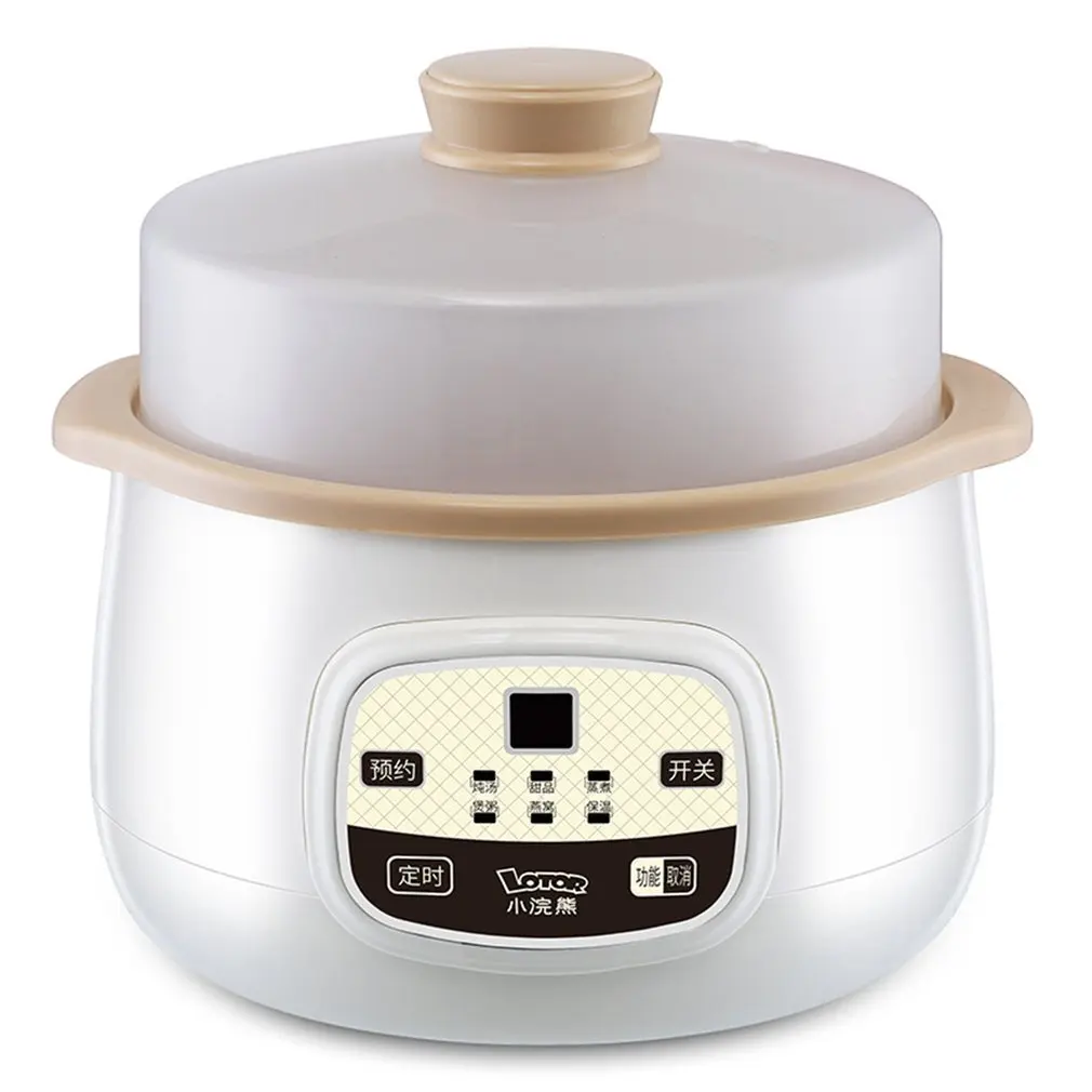 

Fully Automatic PP & Ceramic Electric Multifunction Cooked Boiled Braised Stewed Steamed Cooker Steamer Home