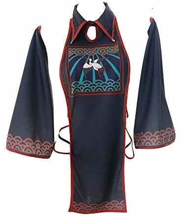 Black red Женский винтажный китайский костюм вампира, сексуальный дьявол, косплей, женское белье, чонсам, ночная рубашка - Цвет: Black red