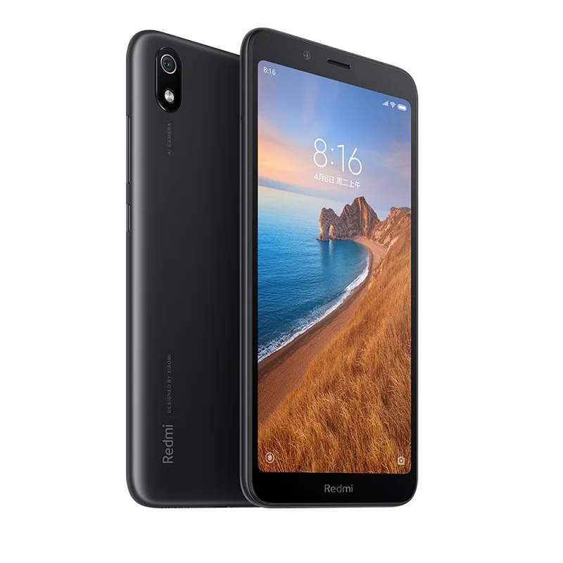 Black Глобальная версия Xiaomi Redmi 7A 2 Гб оперативной памяти, 32 Гб встроенной памяти, 4000 мАч Snapdragon 439 13MP+ 5MP Камера MIUI 10 5,4" 18: 9 - Цвет: Black