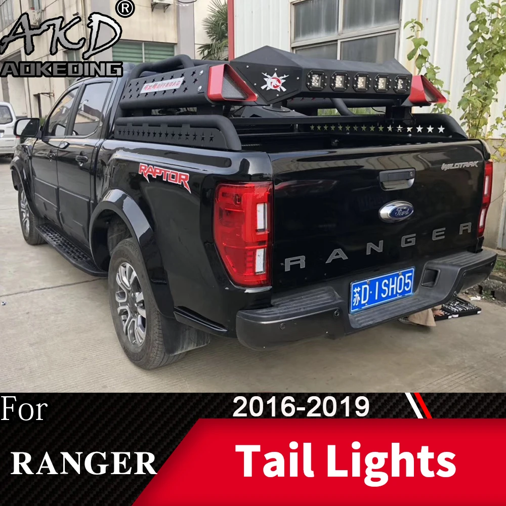Tail Lamp For Car Ford Ranger 2016-2020 Everest Thunder LED Tail Lights Fog Light Day Run Lights DRL Tuning Cars Car Accessories