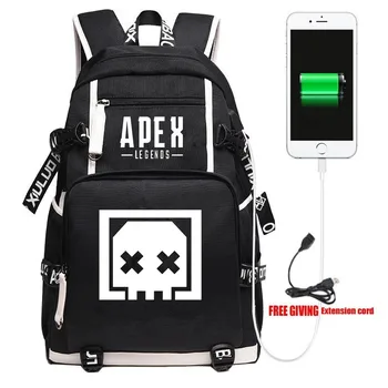 

New Apex Legends Death Box Backpack Travel Shoulder Laptop Bags Cosplay Game Cartoon Kids Teens School Student Bags Bookbag