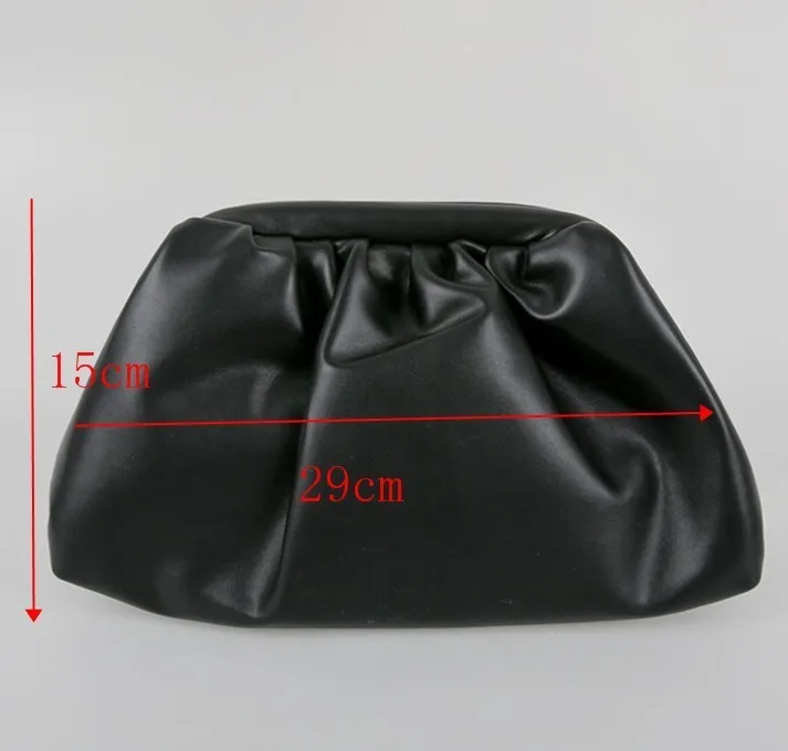 [BXX] Женская сумка через плечо, универсальная, облаков, плиссированная упаковка, мягкие пельменты из искусственной кожи, сумочка, клатч, HG845