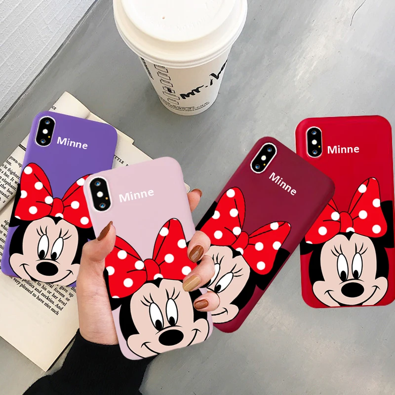 

Lovely Cartoon Print Soft TPU Case for IPhone 6S 8 7 6 S Plus 9 Matte Back Coque for IPhone X XS Max XR Silicone Phone Case
