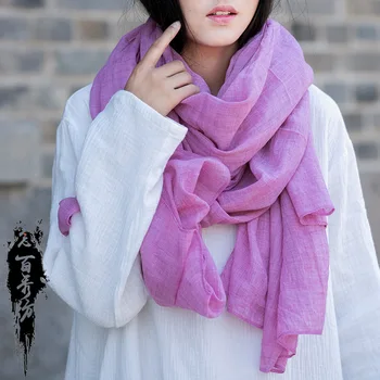 

New joker contracted restoring ancient literature and art 2020 autumn winters women's cotton and linen scarf shawl BXF2098