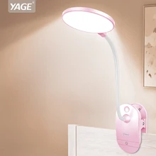 YAGE портативный светодиодный настольный светильник сенсорный выключатель защита глаз зажим Настольный светильник 3 режима затемнения USB Перезаряжаемый Настольный светильник s