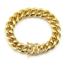Браслет с европейскими и американскими продажами как горячие торты хип-хоп мужские модные 14 k браслет