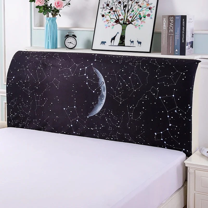 09 Nordic Cartoon Bedside Cover Bed Head Cover Full Enclosed Elastic Dust-proof Bed Head Cover/ Protective Cover - Цвет: 09