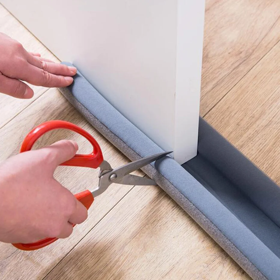 Door Bottoom Seal Strip Flexible Wind Noise Reduction Stopper Under Door Sealing Blocker Door Weatherstrip Pest Control