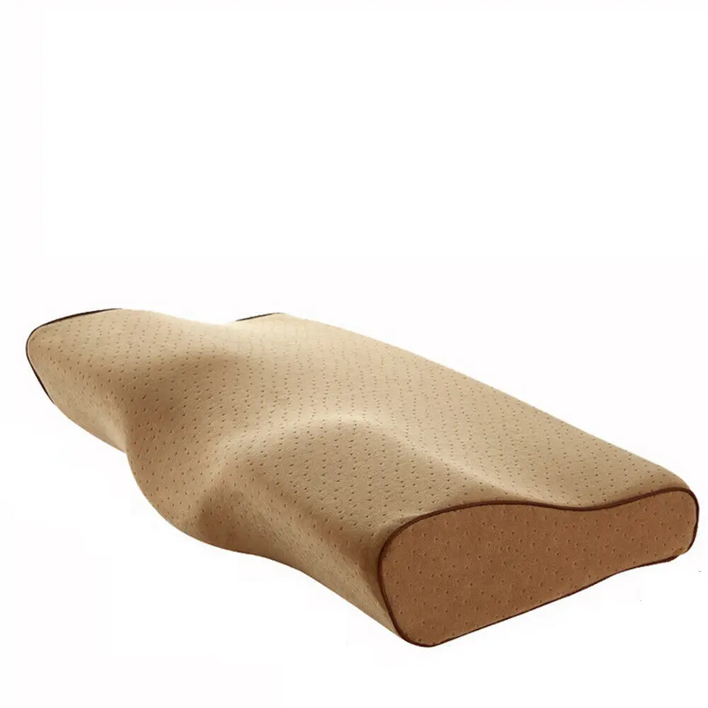 Контурная Подушка с эффектом памяти Ортопедическая подушка для сна эргономичная Шейная подушка для боли в шее Королевский размер бамбуковая Подушка гипоаллергенная прочная кровать - Цвет: Coffee