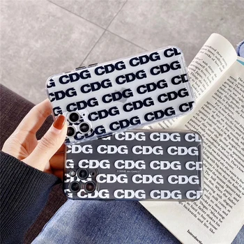 

Japan Street Fashion CDG matte Transparent phone case for iPhone 11 pro max XS cover for iPhone 6 7 8 Plus XR XSMAX fundas