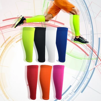 

Solid color calf guard Sports calf support Cycling Leg Warmers Compression Shin Wrap Guard Running Leg Sleeve Football Leggings