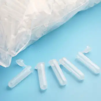 

50pcs/set 5ml Plastic Sample Bottle Small Bottle Test Tube Mini Bottles Storage Containers White L6M7