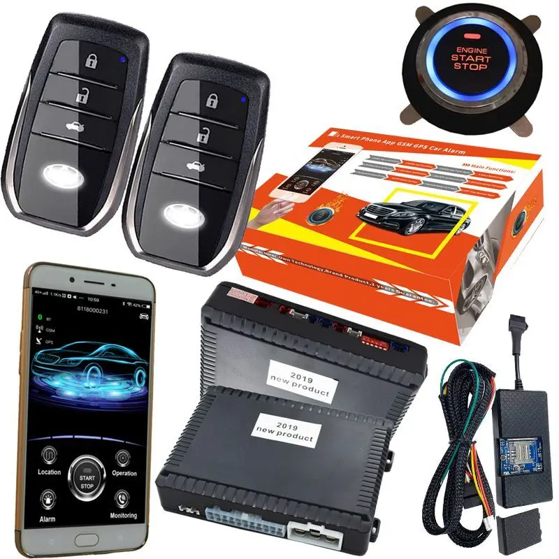 

CARDOT 2019 YEAR smart phone remote engine start stop GPS tracker system gps car alarm