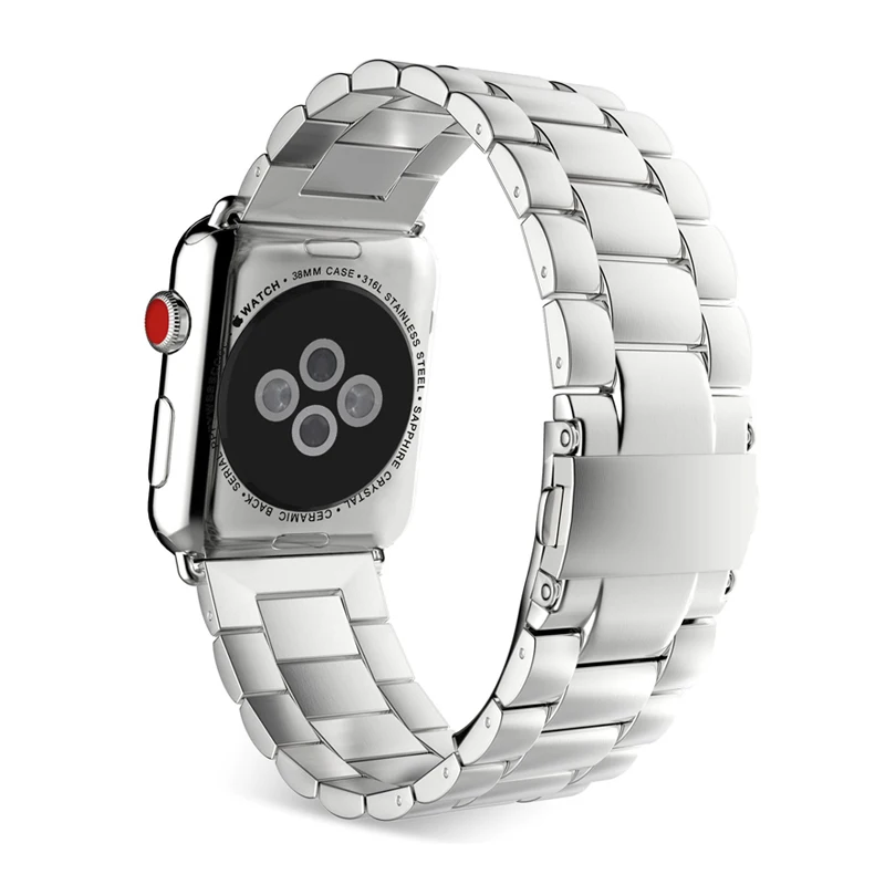 Браслет браслет для apple watch 5/4/3/2/1 ремешок 44 мм 40 42 38 iwatch ремень из нержавеющей стали