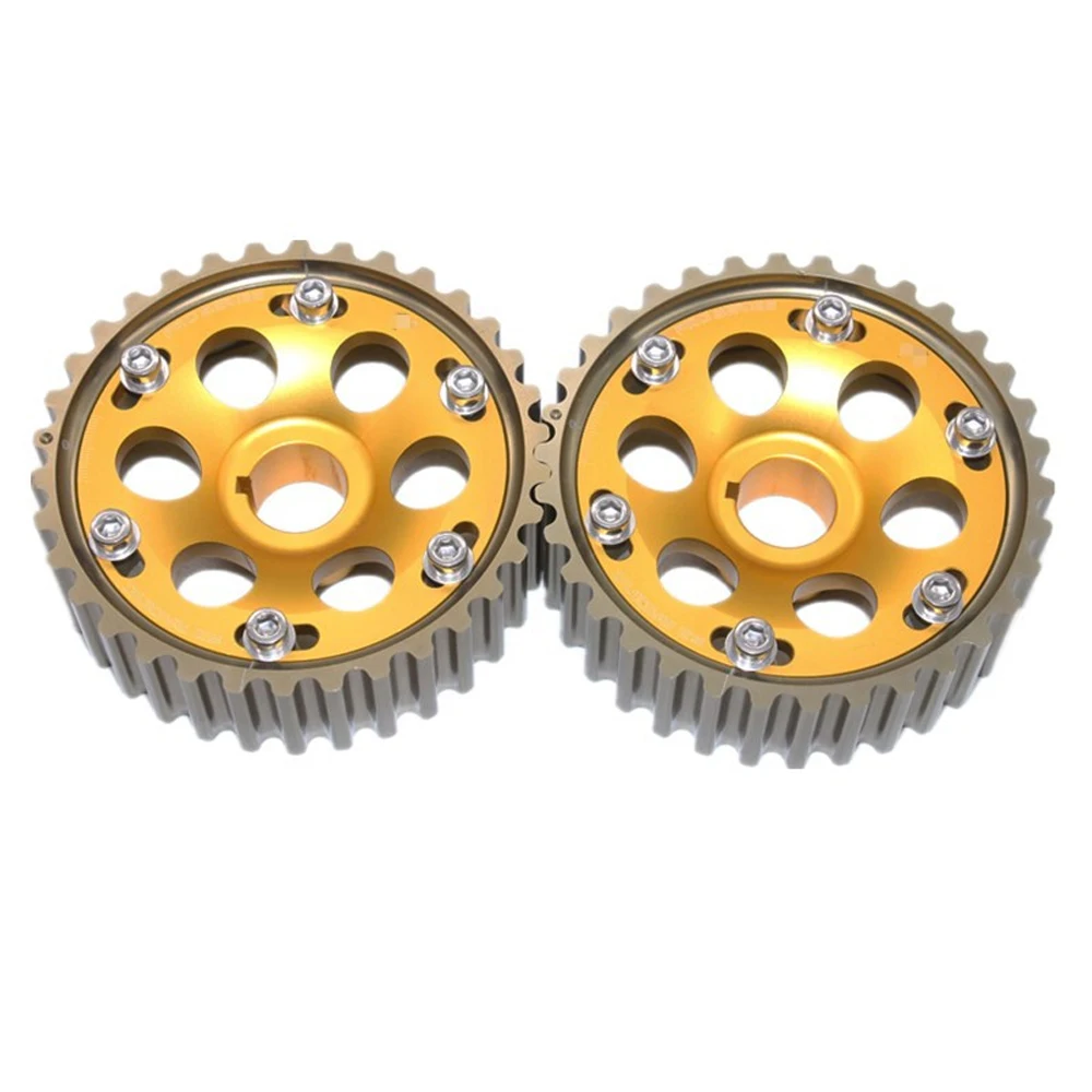 Регулируемый DOHC Cam gear s сплав зубчатая передача для Honda Integra Civic для двигателя B16A/B16B/B18C - Цвет: Золотой