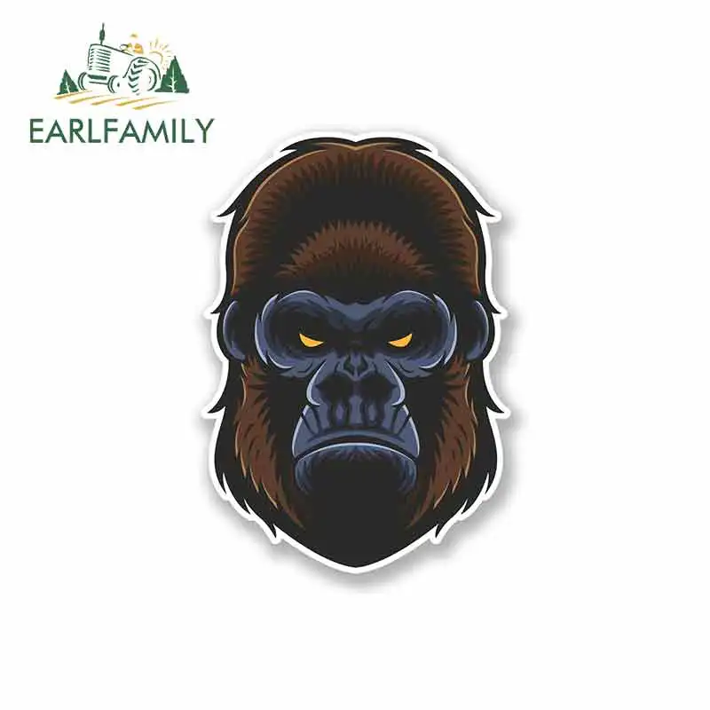 

EARLFAMILY 13cm x 13cm Monkey Gorilla Funny Car Stickers Fine Decal RV VAN 3D DIY JDM Vinyl Car Wrap Bumper Trunk Truck Graphics