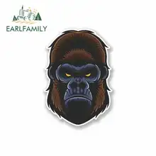 EARLFAMILY 13cm x 13cm Monkey Gorilla Funny Car Stickers Fine Decal RV VAN 3D DIY JDM Vinyl Car Wrap Bumper Trunk Truck Graphics