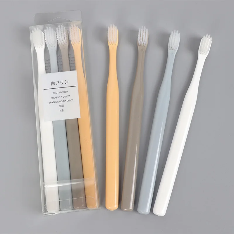 

Cross Border for Japanese Style Fine Slice Soft Bristle Toothbrush MUJI-style Celebrity Style Toothbrush Manufacturers Direct Se