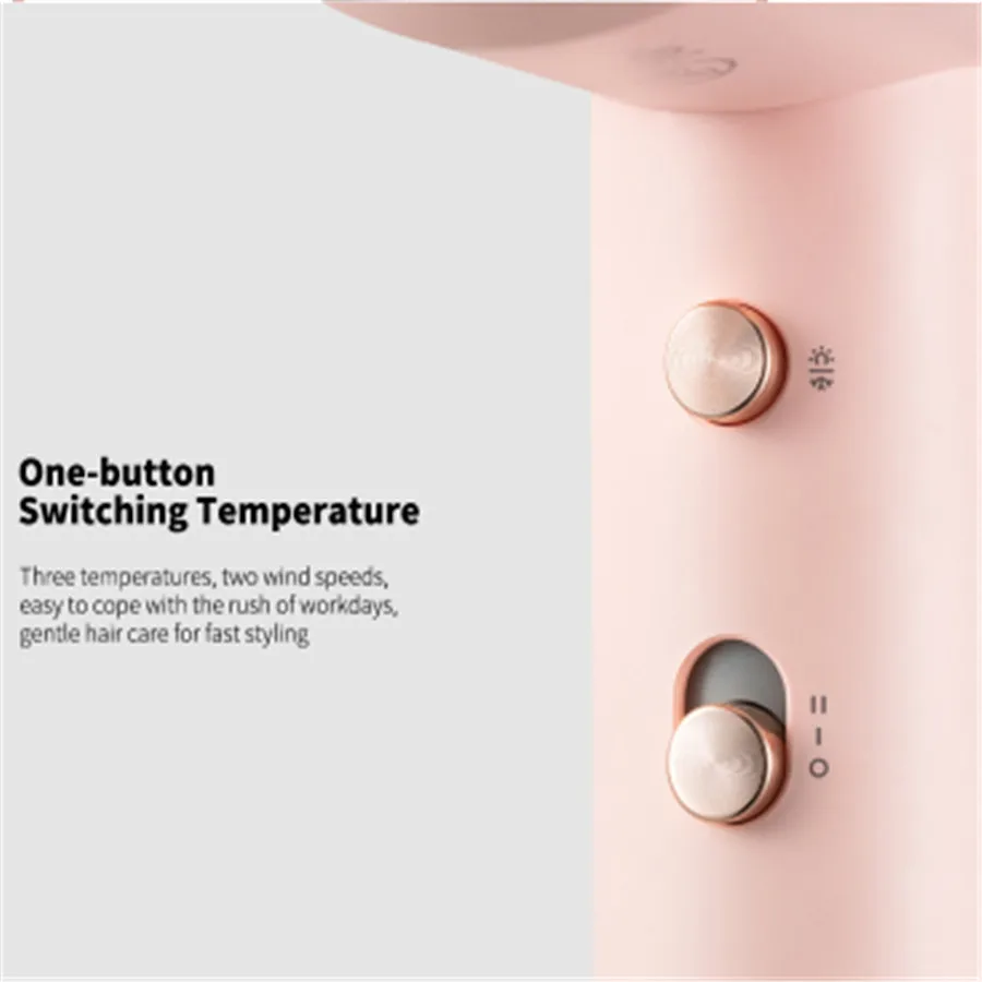 1 zhibay HL311 1800 Вт фен для волос бытовой портативный компактный фен для волос с отрицательными ионами быстрая сушка низкий уровень шума от 1