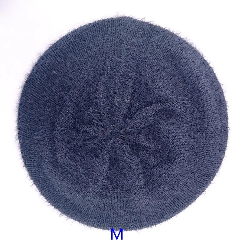 Dark Gray GZHILOVINGL, зимний мягкий мохер, вязанный берет, шапочки, шапки для дам, мешковатые, громоздкие, Skullies, шапочка для женщин, Femme, Прямая поставка - Цвет: Dark Gray