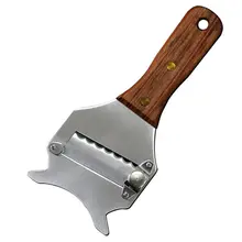 Multifunction Cutter Stainless Steel Cooking Cheese Truffles Grater Wooden Handle Kitchen Tool Butter Chocolate Slicer high quality stainless steel cheese separator butter cutter scraper blade baking tool kitchen accessories cutting machine