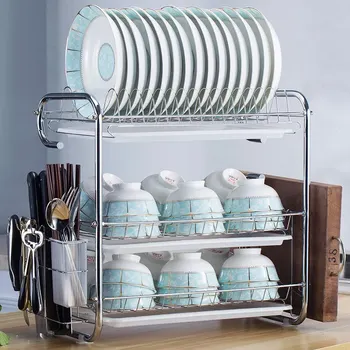 

Kitchen Rack Supplies Cutlery Storage Box Plate Bowl Storage Rack Knife Rack Cupboard Dish Drain Dish Rack Kitchen