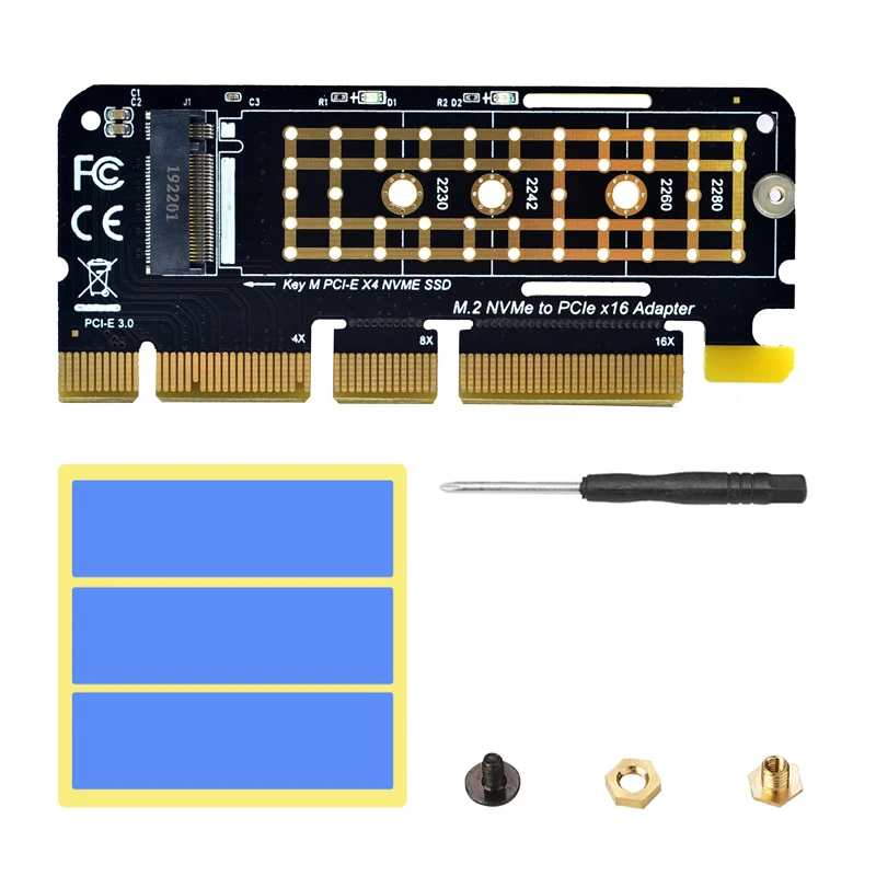 

NVME Adapter M.2 NVME PCIE to M2 Adapter SSD M2 NVME PCI Express X16 X8 X4 Raiser M.2 PCIE SSD PCI-E M.2 Adapter Add On Card NEW