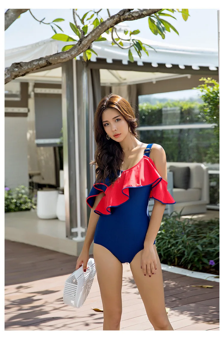 meioro Solid Swimsuit for Women Tie Front Shorts Bikini Two Piece Swimwear  Athletic Bathing Suits High Waist Swimming Suit : : Clothing