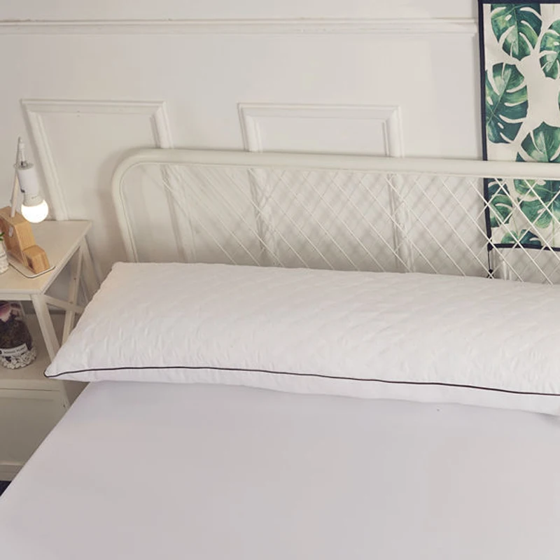 

Polyester Home Hotel White 1Pcs Long Pillow 150x45cm Filling Kids Children Adult Pillows Bedroom Pillow Bedding Free Shipping