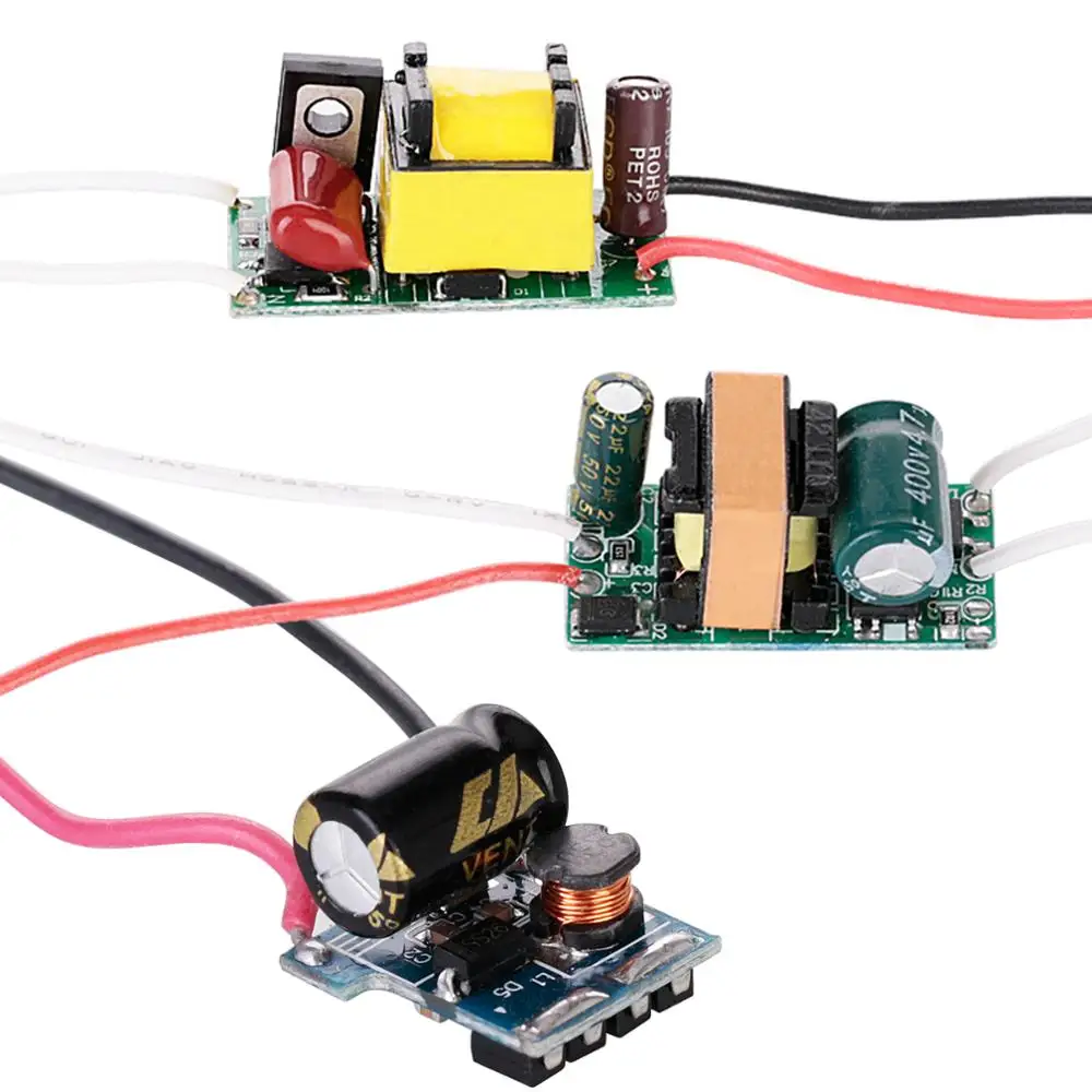 3 Вт 7 Светодиодный драйвер Вход AC 85 265V 12V 110V 220V Питание встроенный постоянный ток 300mA затемнения светильник